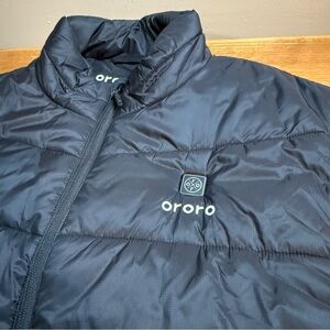Ororo Heated Classic Mens Puffer Vest 2XL Jacket Black Warm Ski Snow No Battery